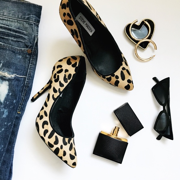 Steve Madden Shoes - Steve Madden Calf Hair Leopard Print Stiletto Pump